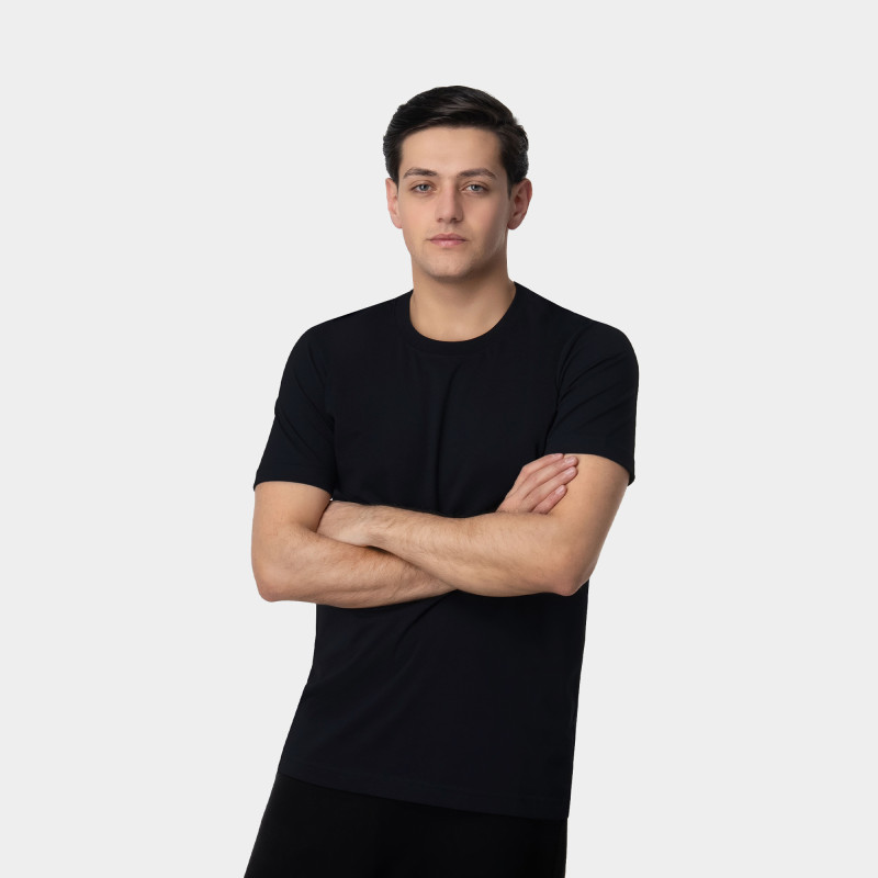 Տղամարդու բամբակյա շապիկ կլոր բացվածքով